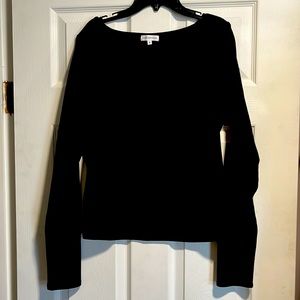 Good American long sleeve stretch shirt with square neck  size 4 (XL)